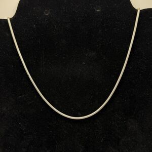 925 Sterling Silver Round Snake Chain Necklace 19" 8.5g Serpentine